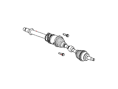 Dodge Caliber Axle Shaft - 5105660AC