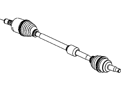 2007 Dodge Caliber Axle Shaft - 5105772AB