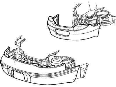 Mopar 4574893 Rear Bumper Cover