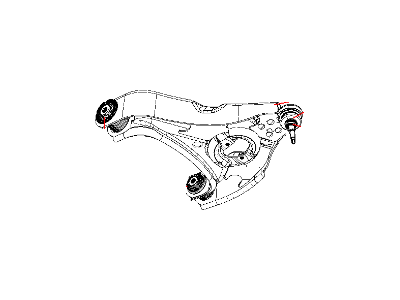 2008 Dodge Ram 1500 Control Arm - 55366485AH