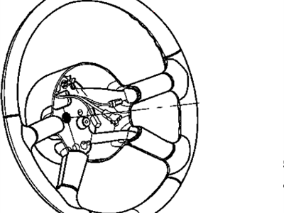 2005 Dodge Neon Steering Wheel - WX73WL8AB