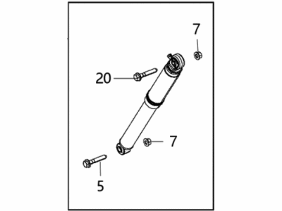 2015 Ram 3500 Shock Absorber - 68236645AC