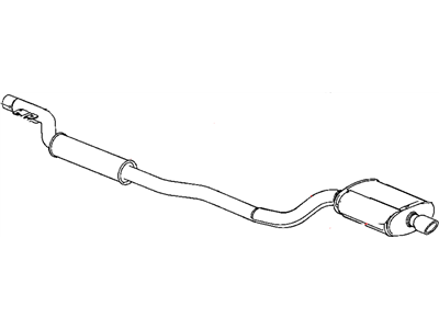 Mopar 4809692AE Exhaust Muffler And Resonator