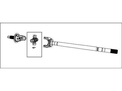 Mopar 68065426AA Axle Shaft