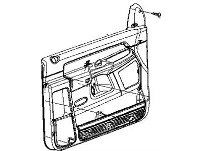 Mopar 1DB92BD5AB Handle-Door Pull