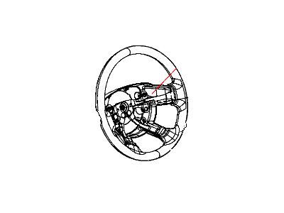 2009 Dodge Ram 1500 Steering Wheel - 1PS35XDVAB