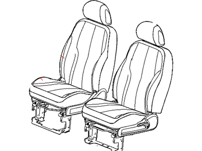 Mopar 1JQ141D5AA Front Seat Back Cover