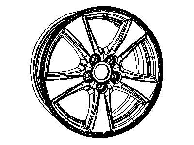 Mopar 1JX81GSAAC Aluminum Wheel