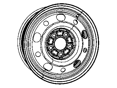 2011 Dodge Caliber Spare Wheel - 5105620AB