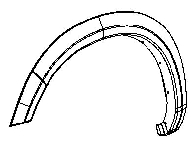 Mopar 1TD26TZZAD Molding-Wheel Opening Flare