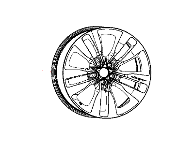 Mopar 1PA57SZKAB Aluminum Wheel