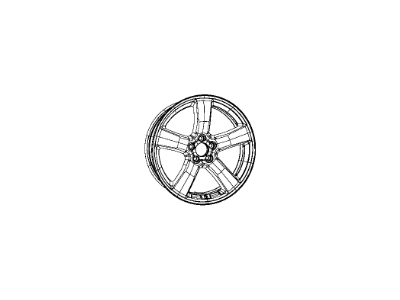 Mopar 5MT35DX8AA Aluminum Wheel