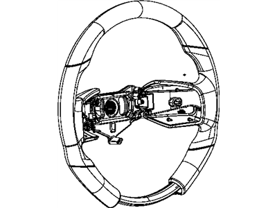 2013 Dodge Challenger Steering Wheel - 1XX17XDVAA