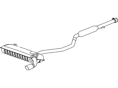 Mopar 5147047AA Exhaust Muffler And Tailpipe