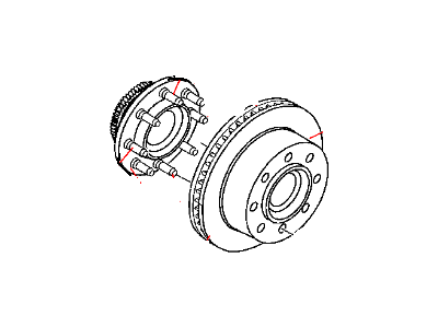 1995 Dodge Ram 2500 Wheel Hub - 52007851