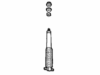 1997 Jeep Wrangler Shock Absorber - 4886533AA