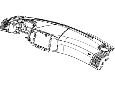 Mopar 5JY791DHAJ Instrument Panel-Instrument Upper