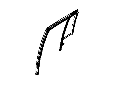 Mopar 5074222AF Glass-Rear Door Fixed With Run Ch