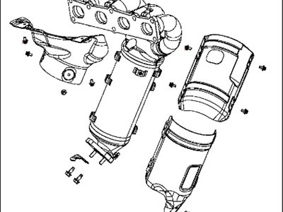 Dodge Dart Catalytic Converter - 68081818AB