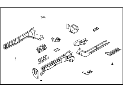 Mopar 5067883AM Rail-Frame Front