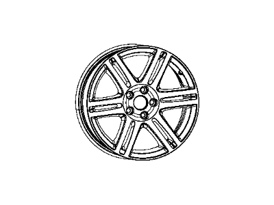 Mopar 1TD74DX8AC Aluminum Wheel