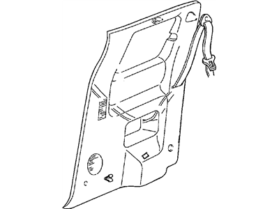 Mopar 5FH83RC3AB Panel Quarter Trim