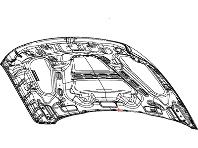 2013 Ram 3500 Hood - 55372244AG