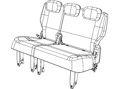 Mopar 68102126AA Seat Cushion Third Row Foam