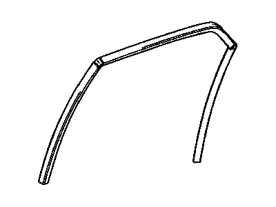 Mopar 5065189AC WEATHERSTRIP-Rear Door Flush Glass