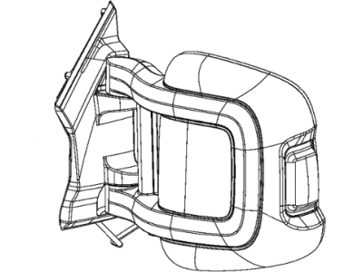 2018 Ram ProMaster 2500 Car Mirror - 6AK53JXWAA