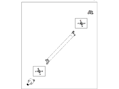 2017 Ram 2500 Drive Shaft - 68233614AA