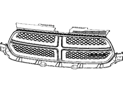 2013 Dodge Durango Grille - 57010709AH