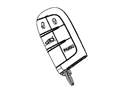 Mopar 56046768AA Key Fob-Integrated Key Fob