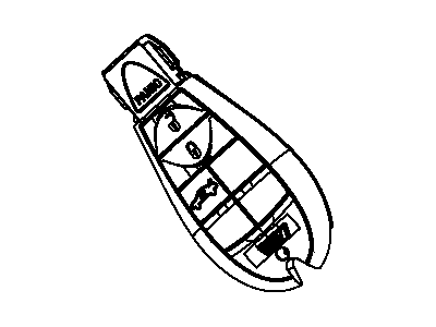 Mopar 56046773AA TRANSMITT-Integrated Key Fob