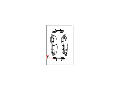 Mopar 5174001AB Front Disc Brake Pad Kit