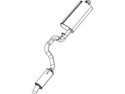 Mopar 52125106AD Exhaust Muffler