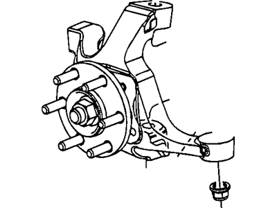 Mopar 5290031AF Front Steering Knuckle