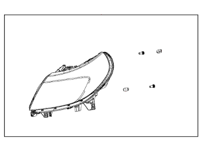 2018 Ram ProMaster 2500 Headlight - 4725944AG