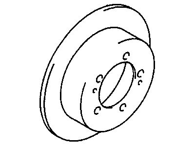 2002 Chrysler Sebring Brake Disc - MB928716
