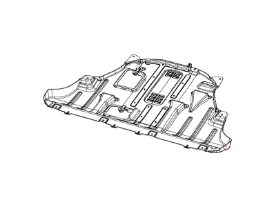 Mopar 68197064AC Belly Pan-Front