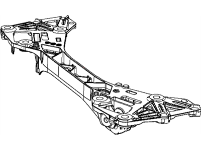 Mopar 68080591AE CROSSMEMB-Rear Suspension