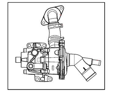 Mopar 4693090AF Power Steering/Water Pump