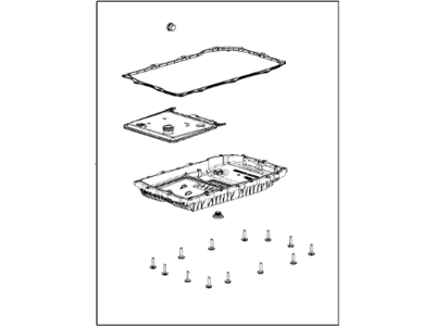Jeep Grand Cherokee Transmission Pan - 68261504AA