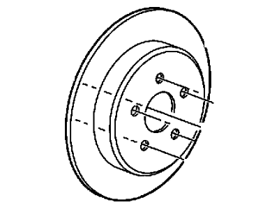 2005 Chrysler PT Cruiser Brake Disc - 2AMV5652AA
