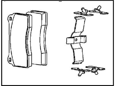 Mopar 5093291AB Disc Brake Pad Kit