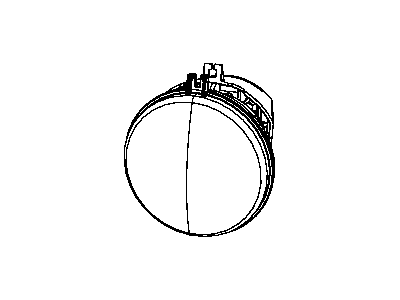 Mopar 4805859AB Front Fog Lamp