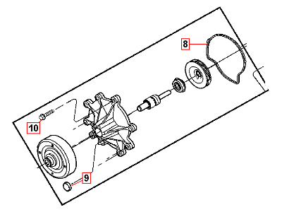 Mopar 53022189AA Water Pump