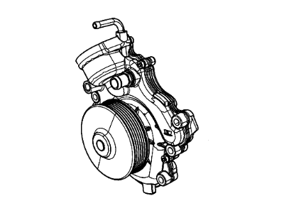 Mopar 68211202AB Water Pump