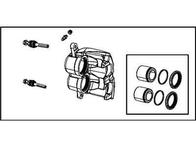 Mopar 5143358AF CALIPER-Disc Brake