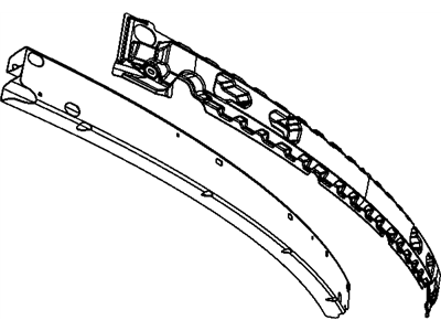 Mopar 5113097AB Beam-Rear Bumper